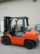 2005 Toyota 8000 Lb Capacity Forklift Lift Truck Pneumatic Tire Clear View Mast Forklifts photo 1