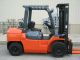 2005 Toyota 8000 Lb Capacity Forklift Lift Truck Pneumatic Tire Clear View Mast Forklifts photo 5