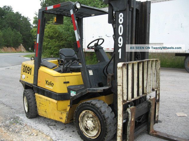 2000 Yale Gdp080 Forklift W/ Diesel Engine Forklifts photo