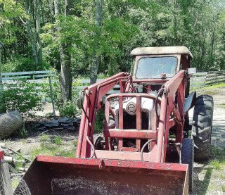 Antique Ford Tractor/front End Loader 1953 photo