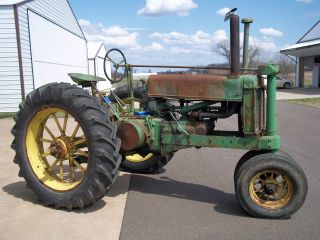 1936 John Deere Model A Tractor In Good Running Condition photo