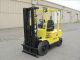 Hyster 4500 Lb Diesel Forklift + 2004 + 3 Stage Mast + Pnuematic Tires Forklifts photo 1