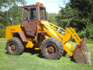 Case W14 Articulated Wheel Loader Enclosed Cab 2yd Gp Bucket Bolt On Edge photo