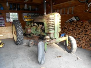 Antique John Deere Gw All Fuel Tractor photo