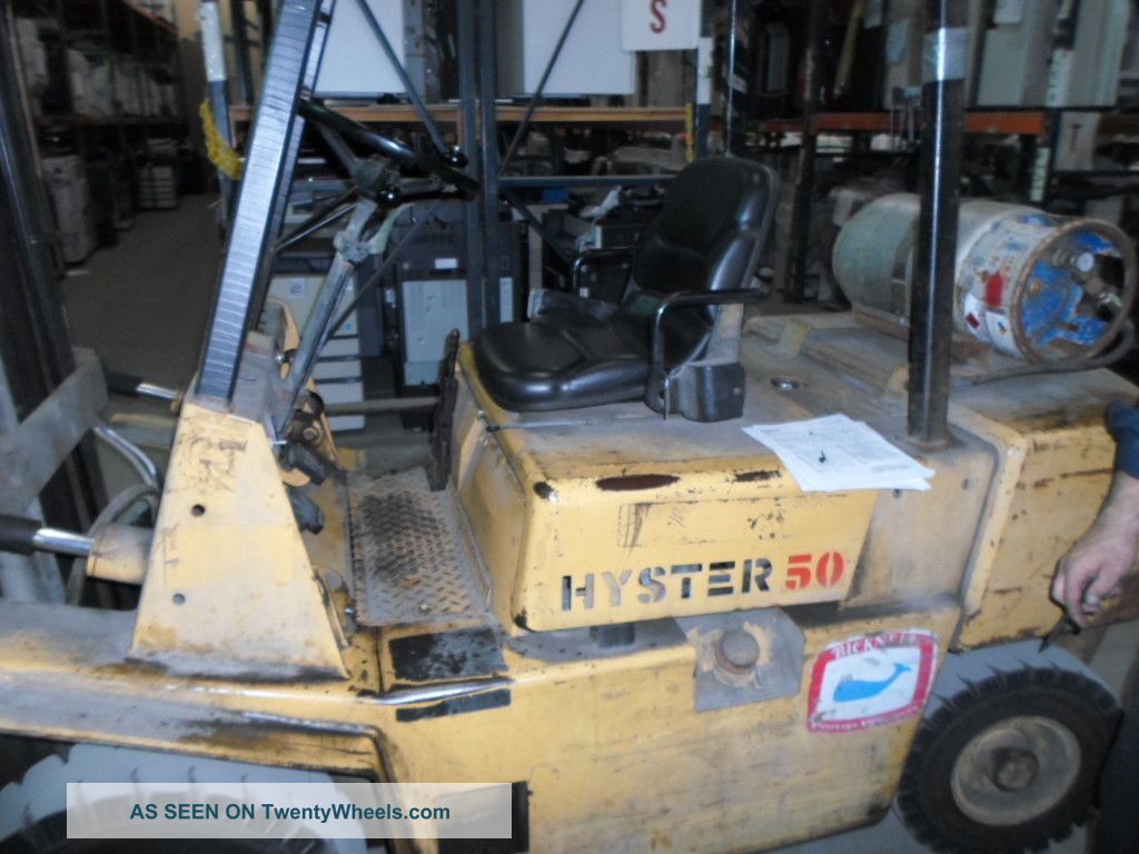 Hyster Forklift H50xl 1986 Good Running Condition 3,  187 Hours Forklifts photo