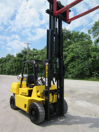 Hyster H80xl Forklift Lift Truck Hilo Fork,  Pneumatic 8,  000lb Lift Yale photo