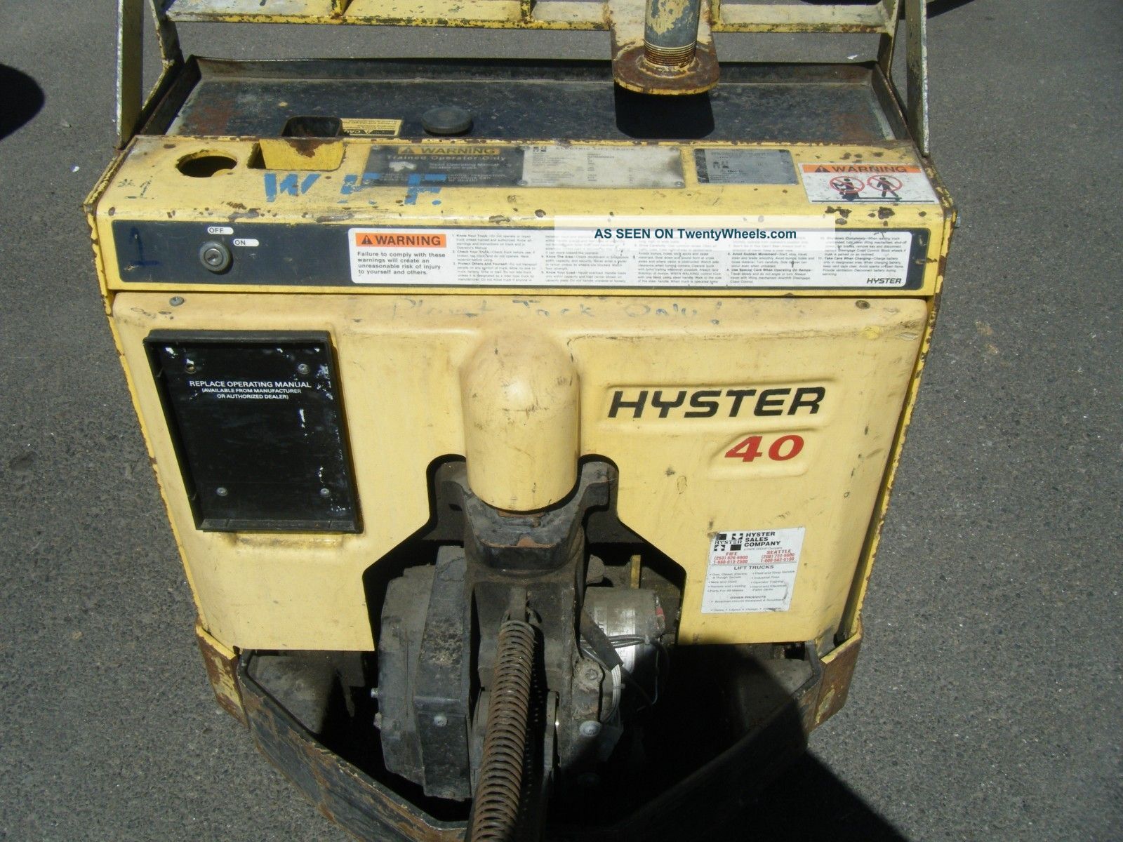 Hyster Electric Pallet Jack Model W40xl