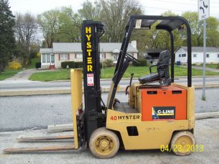 1985 Hyster 4000 Lb.  Electric Forklift 539 photo