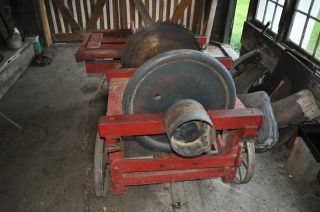 Vintage Saw Mill Table Saw - Belt Driven photo