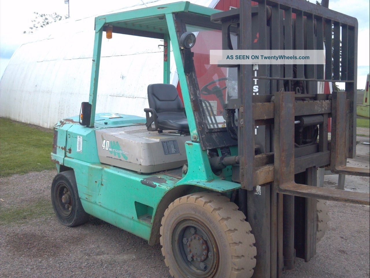 Mitsubishi 40 8000 Lb.  Forklift With Side Shift Forklifts photo