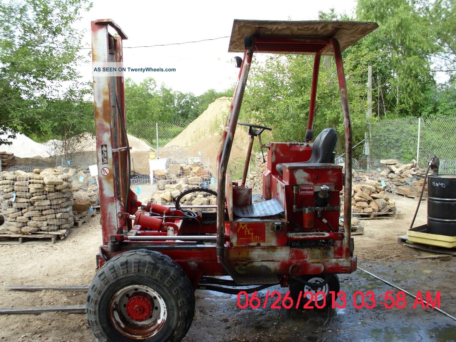 1998 Mcdonald (mac) Piggy Back 5000lb Fork Lift Forklifts photo