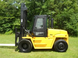 Yale 17000 Lb Capacity Forklift Lift Truck Pneumatic Tire Dual Tires Heated Cab photo
