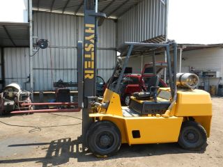 Hyster Forklift 9,  000 Lbs - Propane - Solid Tires photo