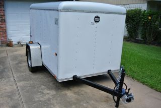 2000 Wells Cargo 5x8 Service Wagon Enclosed Trailer Landscape Motorcycle Sw8 Nr photo