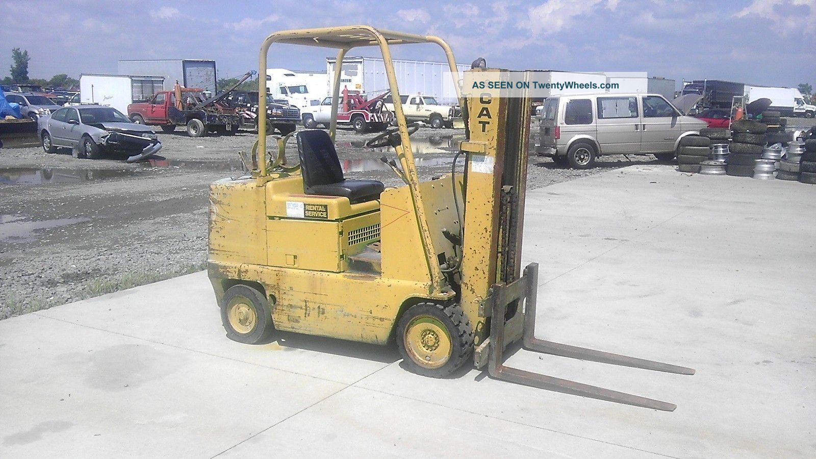 Caterpillar T50b 5000lb Propane Forklift Forklifts photo