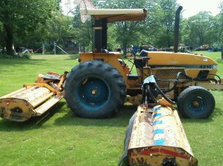 Case 4210 Diesel Tractor Flail Mower Batwing photo