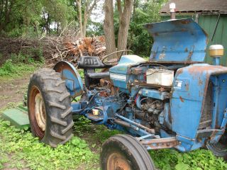 Ford Model 3000 Tractor With Brush/weed Mower photo