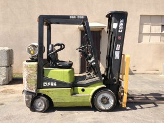 Clark Forklift 5,  000 Lb Capacity With Side - Shifter 2 Spd Pneumatic Tires photo