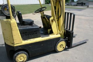 Hyster S60b 6000lbs With Sideshift Tow Motor Forklift Lift Truck See Video photo
