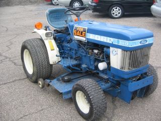 Ford 1110 Diesel Tractor With Mower Deck 3 Point Pto photo