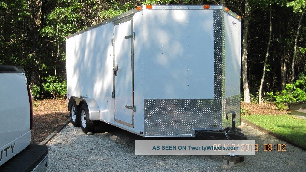 - - 2013 Freedom V - Nose Enclosed Trailer 7 ' X 16 