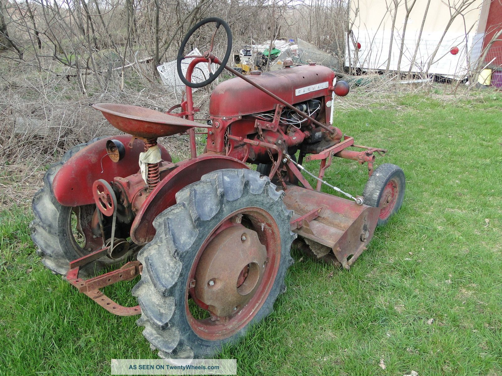 1958 And 1955 Farmall Cub Tractors With Implements