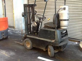 Toyota Forklift Hilow Fg7 4 Cyl Air Tires Ride Anywhere Load In Any Box Truck photo