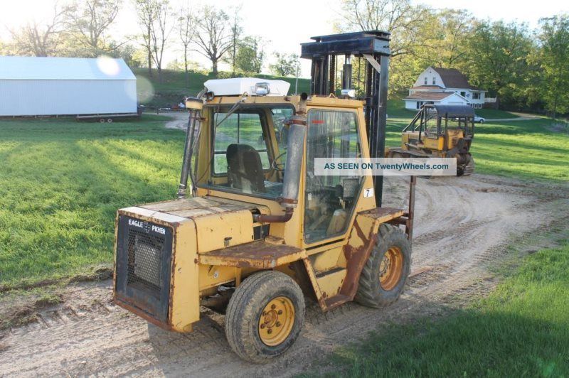 Eagle Picher Cat Rc60 Rough Terrain Diesel Forklift Forklifts photo