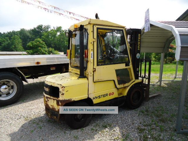 Hyster X60xm Forklift Diesel With Cab And Heat 2100 Hours Forklifts photo
