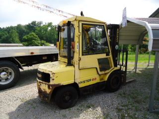 Hyster X60xm Forklift Diesel With Cab And Heat 2100 Hours photo