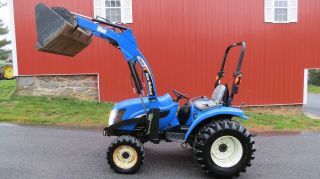 2005 Holland Tc29da 4x4 Compact Utility Tractor W/ Loader Hydro 160 Hours photo