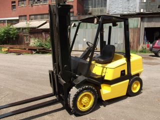Forklift Yale 8000 Pneumatic Tires Solid Diesel 58in Forks Reach 146 photo
