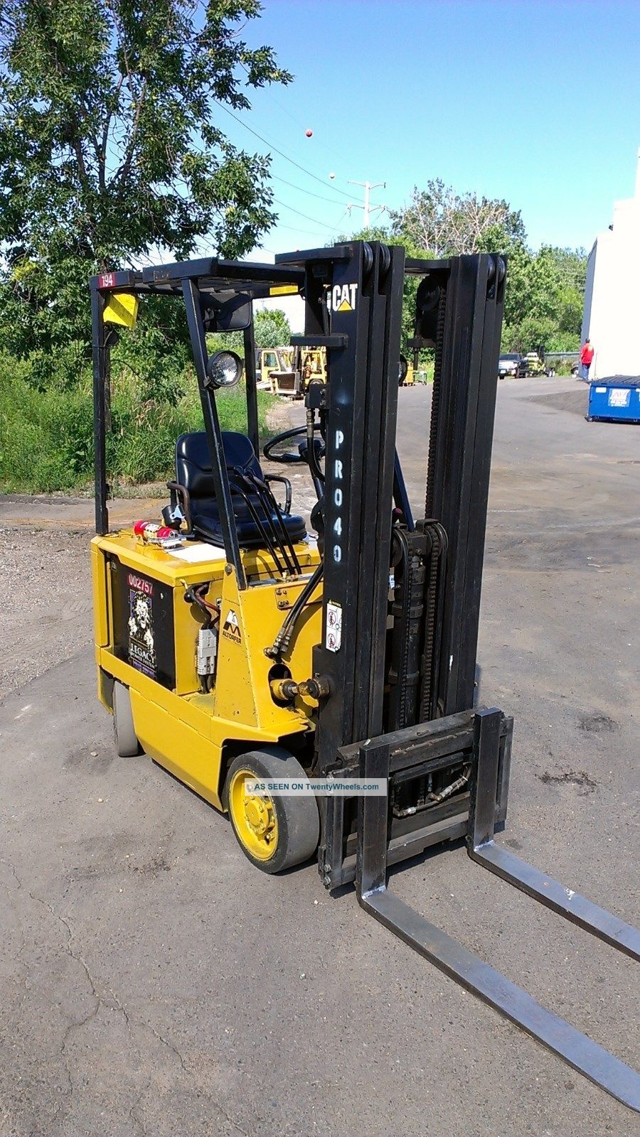 Cat 3000lb 36v Electric Forklift Side Shift
