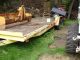 Heavy Duty Flat Bed Construction Trailer 21 Feet With Fold Down Ramps Wood Deck Other photo 1