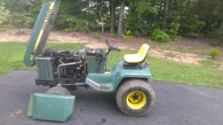 John Deere 430 Garden Tractor W/60 In Deck.  Great Running Machine photo