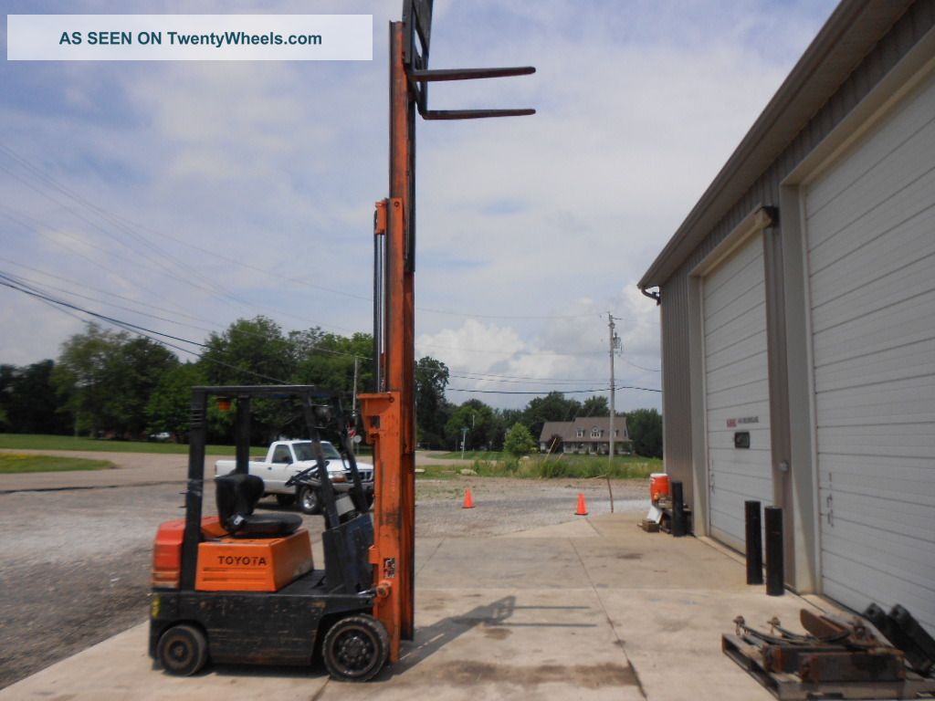 Toyota 5fgc15 Forklift 3200 Lb. Capacity 3 Stage Mast Gasoline Lift Truck Ohio