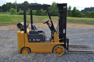 Caterpillar Gc20 Forklift,  3 Stage Mast,  Lp Propane,  4000 Lb Capacity Cat photo