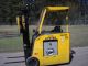 2005 Hyster E40hsd Narrow - Aisle Stand - Up Electric 36 Volt Forklift Truck Forklifts photo 2