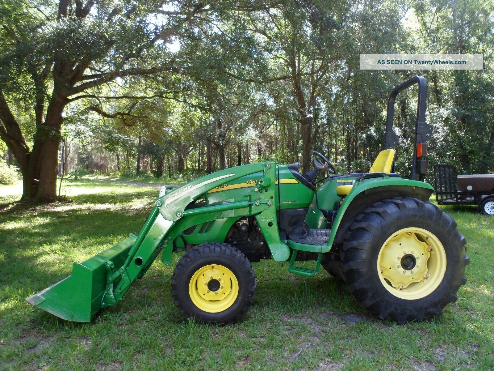 2006 John Deere 4120 Compact 4x4 Tractor With Front Loader And Bucket Tractors photo
