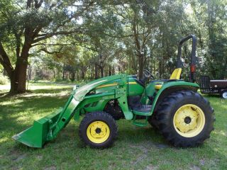 2006 John Deere 4120 Compact 4x4 Tractor With Front Loader And Bucket photo