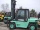 Mitsubishi Forklift 2849 Diesel Fuel Dual Pneumatic Tires Cab W/ Removable Door Forklifts photo 1