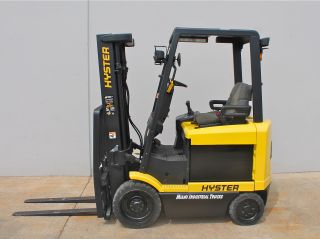 80715 Hyster E50xm Electric 36v 5,  000 Lb Capacity Sitdown Rider Forklift With B photo