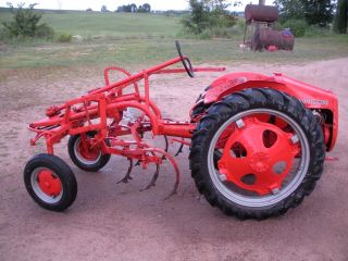 48 Allis Chalmers G Tractor And Cultivator photo