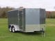 7x16 Enclosed Trailer Cargo V - Nose Tandem Dual Ramp Motorcycle Landscape Lawn Trailers photo 2