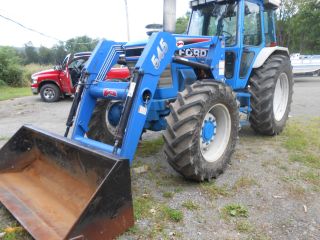 Ford 8210 4x4 Cab Working Air Heavy Bran Loader 100hp Work Readyin Pa photo