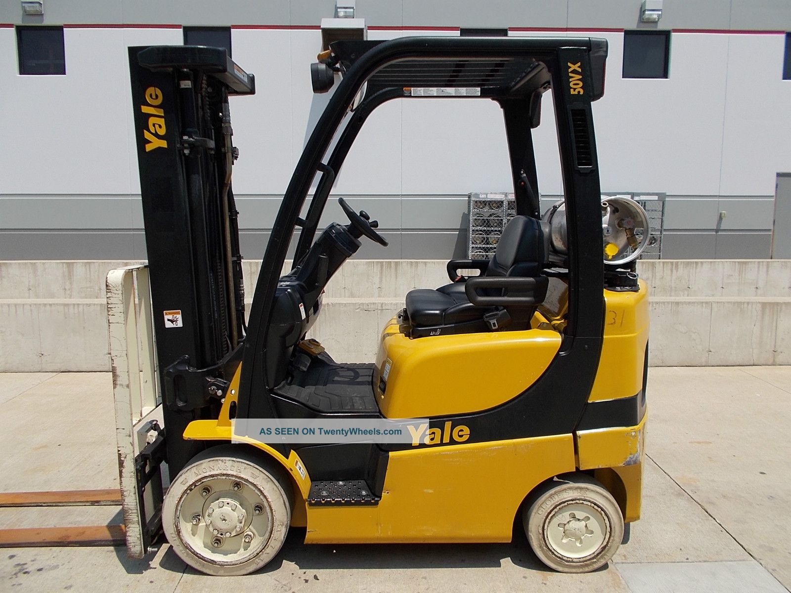 09 ' Yale Glc050vx Truck Fork Forklift Hyster 5000lb Warehouse Lift Hyster Forklifts photo