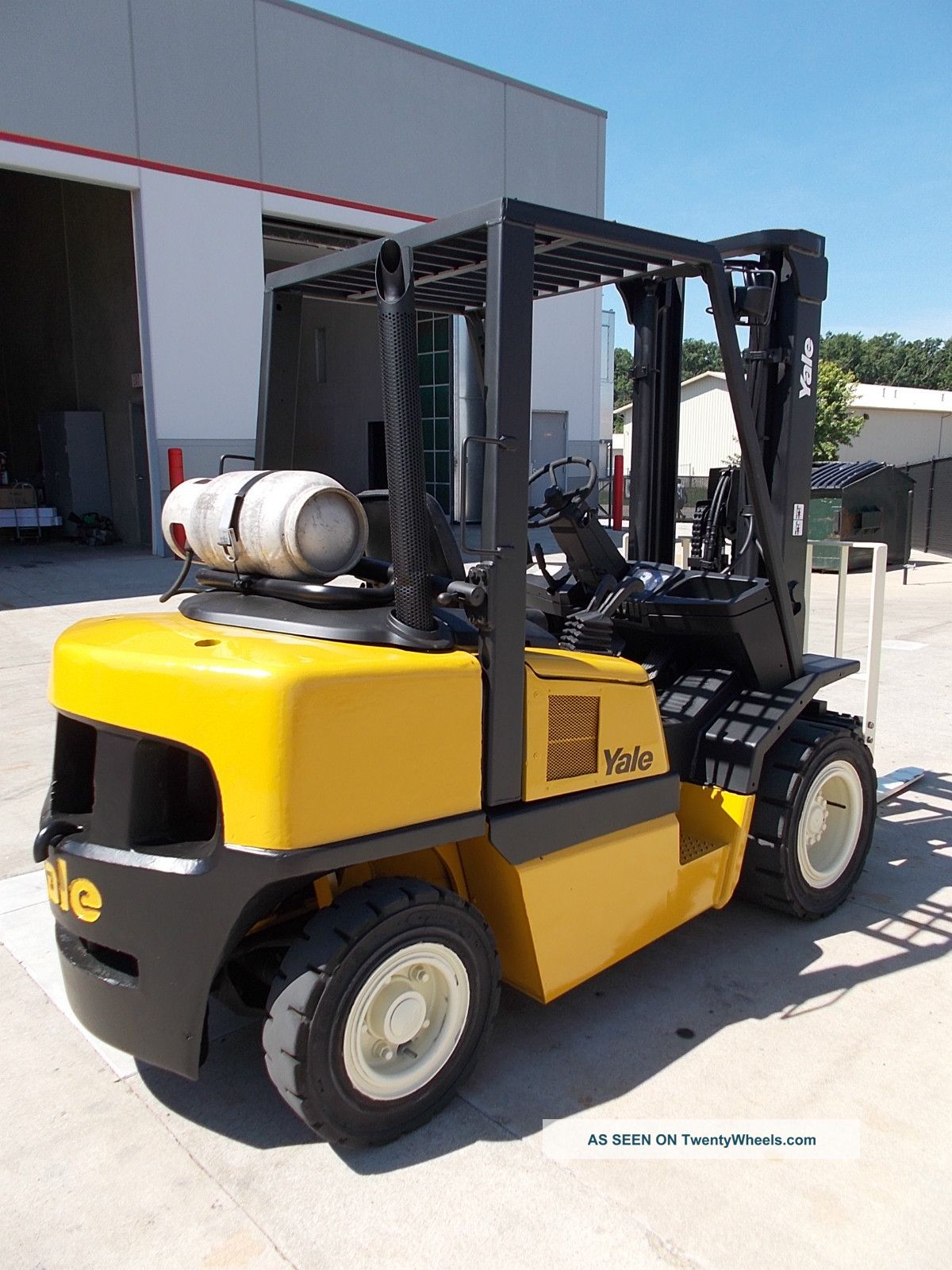 2004 Yale Glp080lj Pneumatic Truck Fork Forklift Hyster 8000lb Yard Lift Hyster