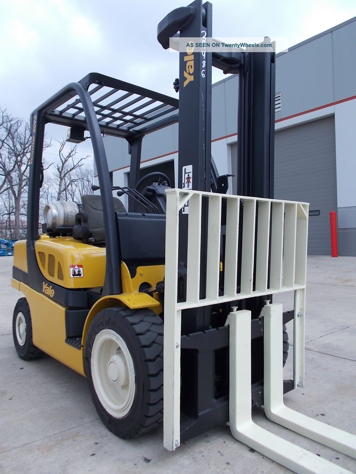2009 Yale Glp060vx Fork Forklift Hyster 6000lb Pneumatic Lifttruck Lift