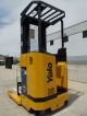 04 ' Yale Nr040ae Stand Up Reach Truck Narrow Aisle Forktruck Fork Forklift Hilo Forklifts photo 1