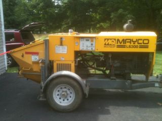 Mayco Ls300 Concrete Trailer Pump With 150 ' Hose And Truck photo